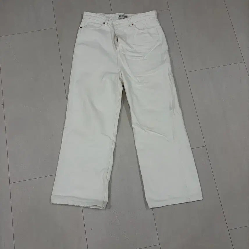 [BUNJANG] RECTO Cream Denim Pants / 렉토 크림진 m
