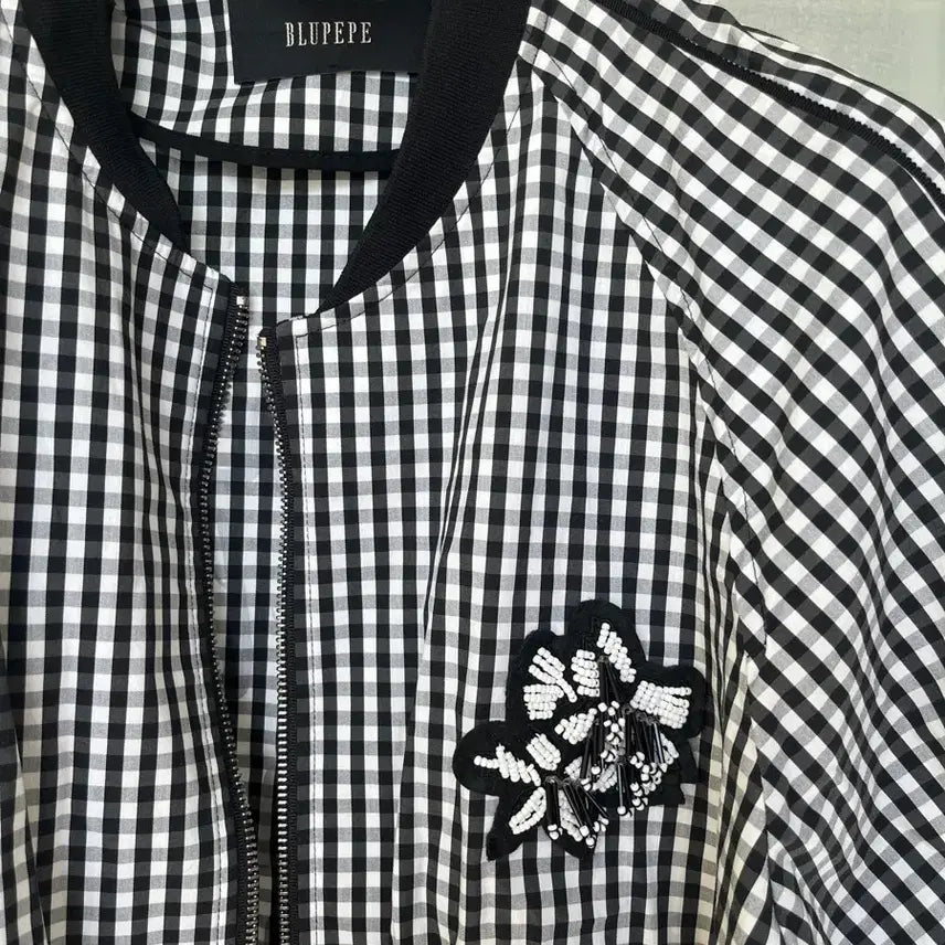 [BUNJANG] Blue Peper Check Pattern Jacket / 블루페페 체크 야상 M 66