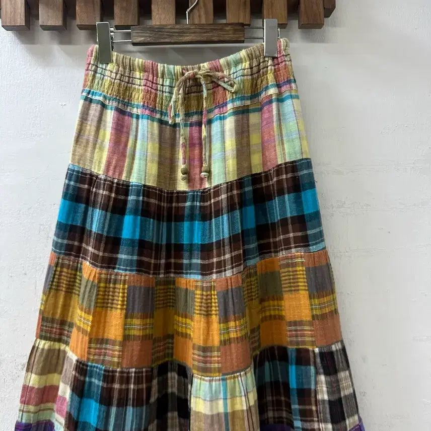 [BUNJANG] Vintage Patchwork Patch 2-Way Patch Skirt Dress / 일본빈티지 패치 조각패치 리얼패치 2way 패치 스커트 원피스