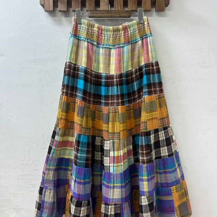 [BUNJANG] Vintage Patchwork Patch 2-Way Patch Skirt Dress / 일본빈티지 패치 조각패치 리얼패치 2way 패치 스커트 원피스