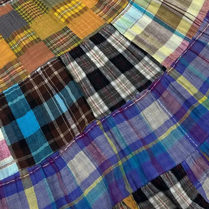 [BUNJANG] Vintage Patchwork Patch 2-Way Patch Skirt Dress / 일본빈티지 패치 조각패치 리얼패치 2way 패치 스커트 원피스