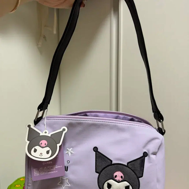 [BUNJANG] Kuromi Embroidered Star Pattern Bag / 쿠로미 가방