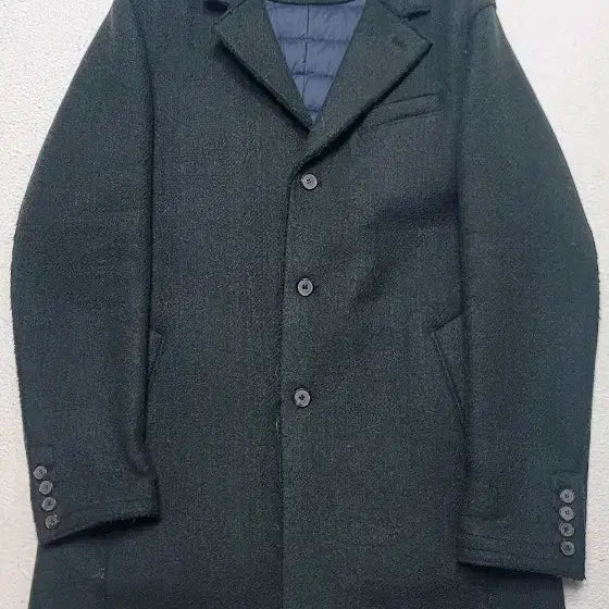 [SOLD OUT] 알레그리 구스다운 라이너 울 코트 (다크그린/52)