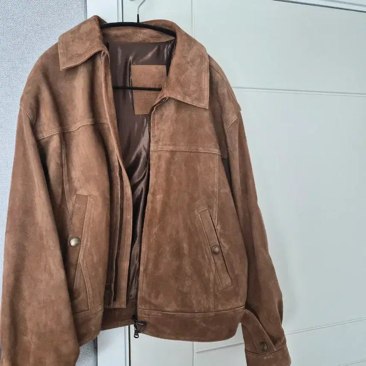 [BUNJANG] Solid Homme Suede Brown Jacket / 솔리드옴므 24fw 스웨이드 브라운 자켓 46사이즈
