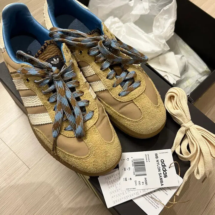 [BUNJANG] Adidas x Wales Bonner Samba Wonder White Cha Jung Won / 아디다스 x 웨일스 보너 삼바 서플라이어 컬러 원더 화이트 차정원