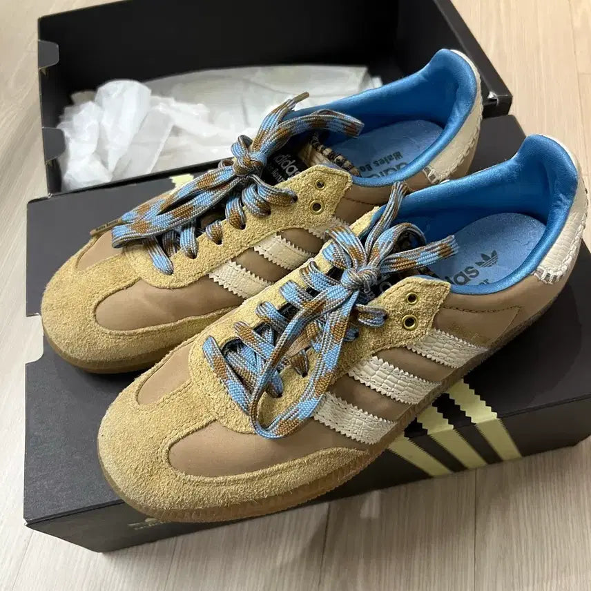 [BUNJANG] Adidas x Wales Bonner Samba Wonder White Cha Jung Won / 아디다스 x 웨일스 보너 삼바 서플라이어 컬러 원더 화이트 차정원