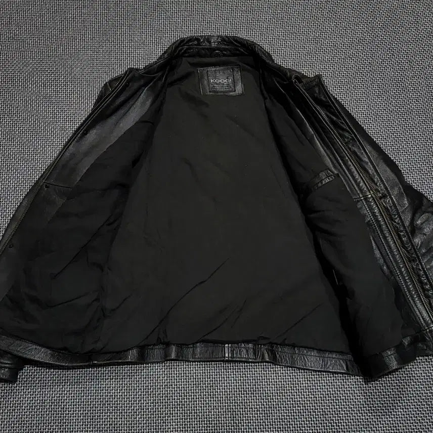 [BUNJANG] Koogi Leather Jacket (Black) / koogi 소가죽 레더 자켓 블랙 (105)