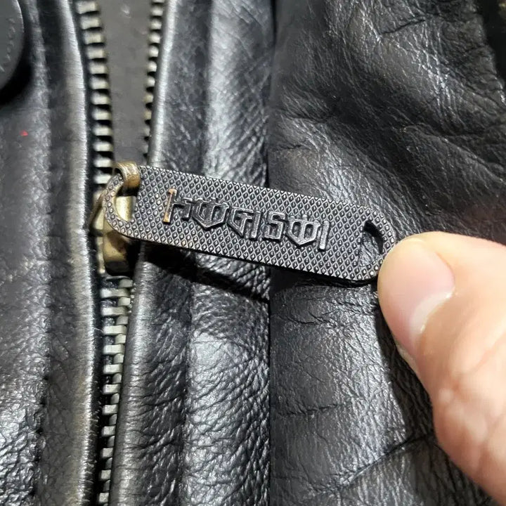 [BUNJANG] Koogi Leather Jacket (Black) / koogi 소가죽 레더 자켓 블랙 (105)