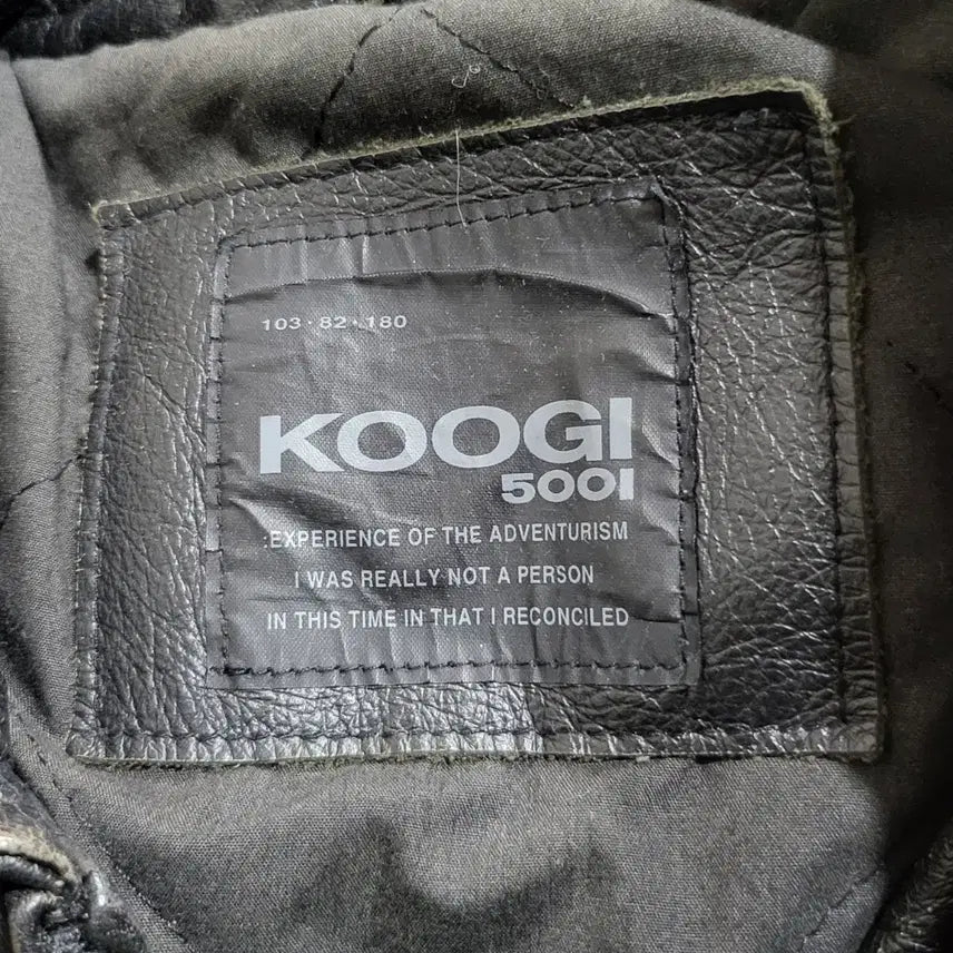 [BUNJANG] Koogi Leather Jacket (Black) / koogi 소가죽 레더 자켓 블랙 (105)