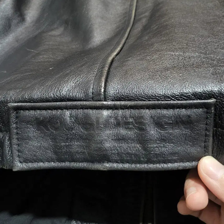 [BUNJANG] Koogi Leather Jacket (Black) / koogi 소가죽 레더 자켓 블랙 (105)