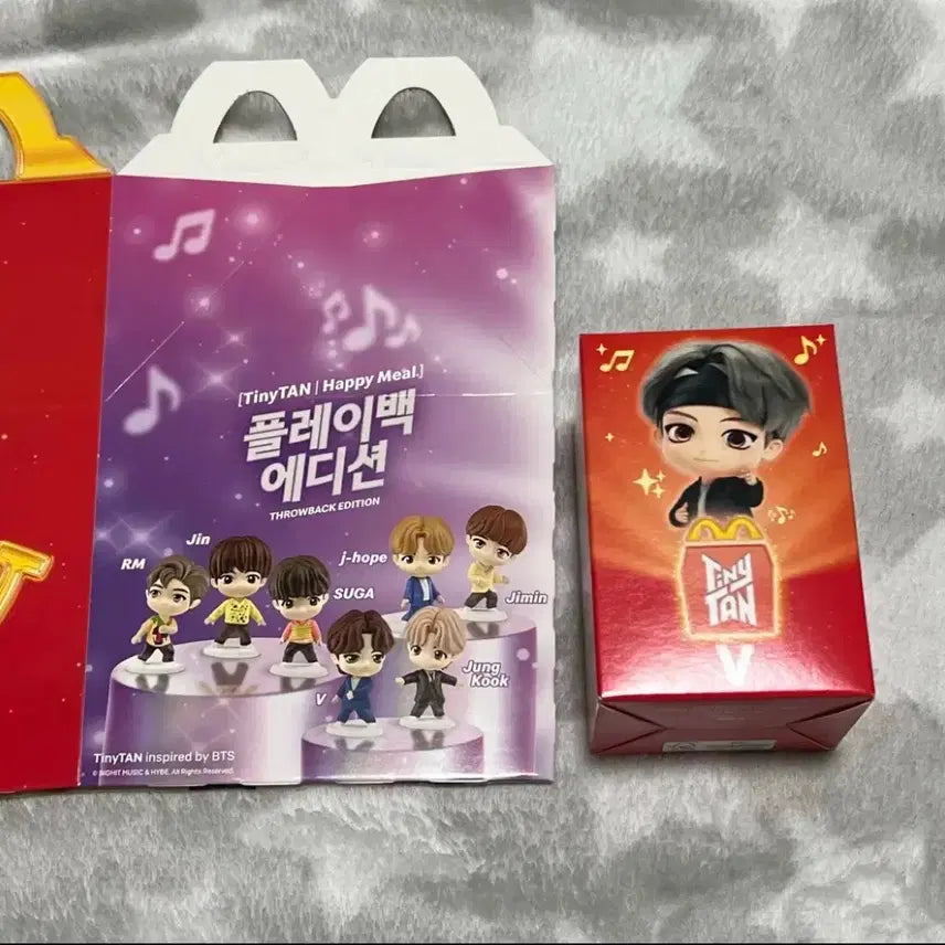 맥도날드 BTS 방탄소년단 타이니탄 뷔 태형 앵콜에디션 피규어