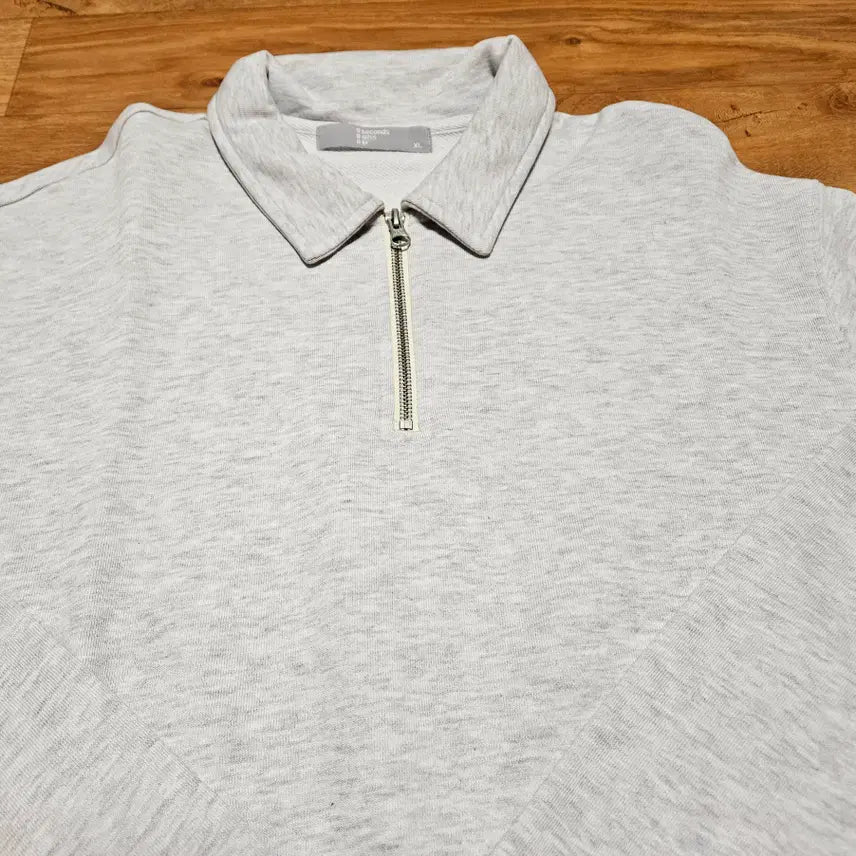 [BUNJANG] 8 Seconds Half Zip-Up Sweatshirt Light Gray XL / 에잇세컨즈 하프집업 맨투맨 라이트 그레이 XL