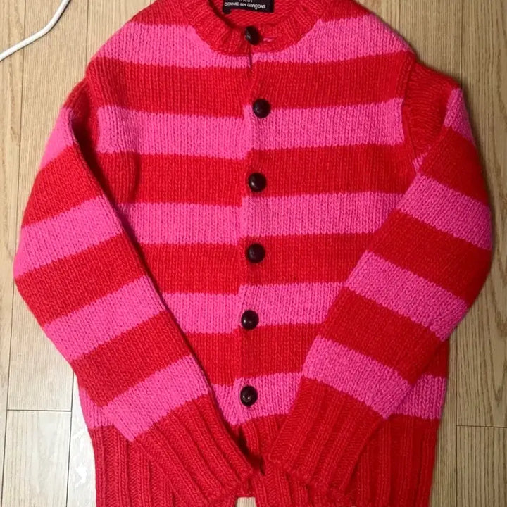 [BUNJANG] Comme des Garcons Stripe Cardigan / 꼼데가르송 스트라이프 가디건