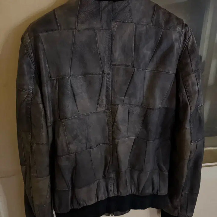 [BUNJANG] Dolce & Gabbana Patchwork Leather Bomber Jacket / 돌체앤가바나(D&G) 패치워크 레더 점퍼 50(100 슬림105)