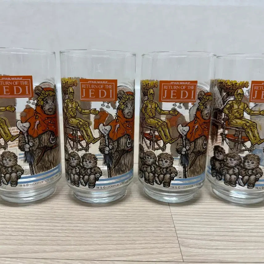 [BUNJANG] Star Wars Return of the Jedi Glass Cup / 1983 스타워즈 제다이의 귀환 유리컵