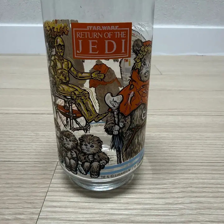 [BUNJANG] Star Wars Return of the Jedi Glass Cup / 1983 스타워즈 제다이의 귀환 유리컵