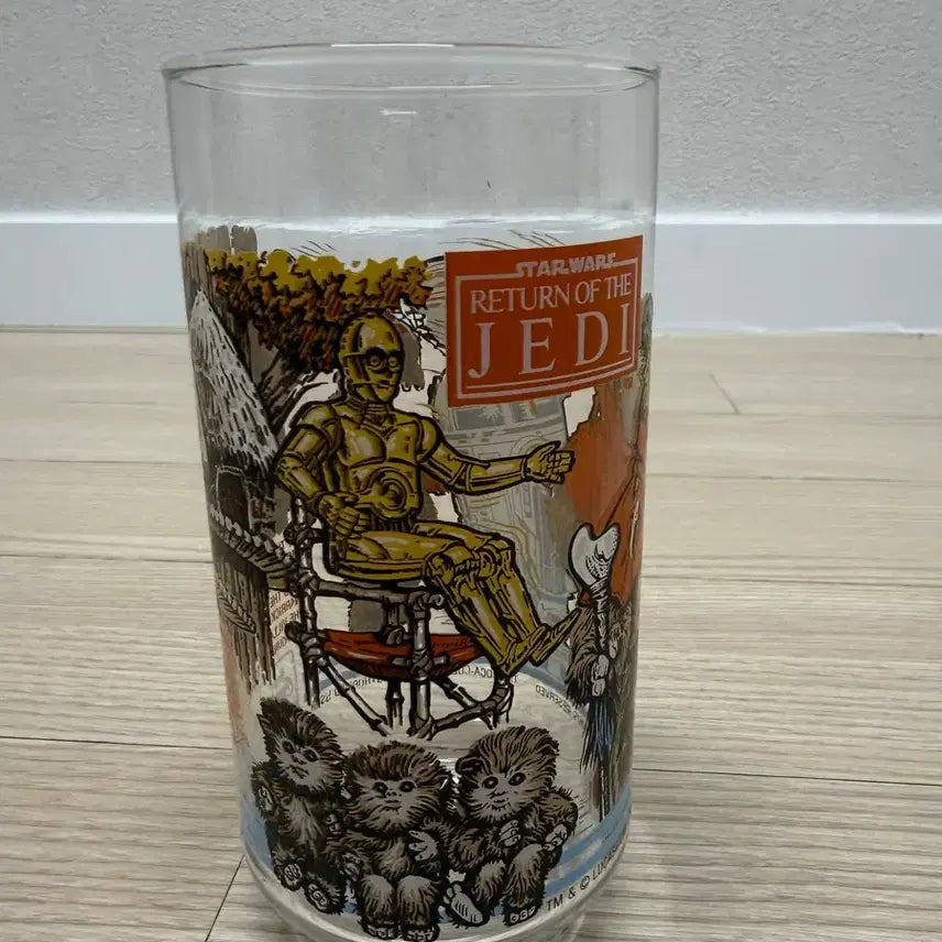 [BUNJANG] Star Wars Return of the Jedi Glass Cup / 1983 스타워즈 제다이의 귀환 유리컵