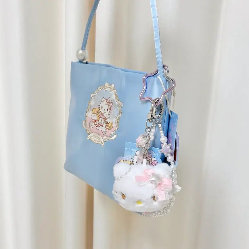 [BUNJANG] Miniso Hello Kitty Star Pearl Ribbon Keychain / MINISO HELLOKITTY러블리스트랩 헬로키티별진주리본키링