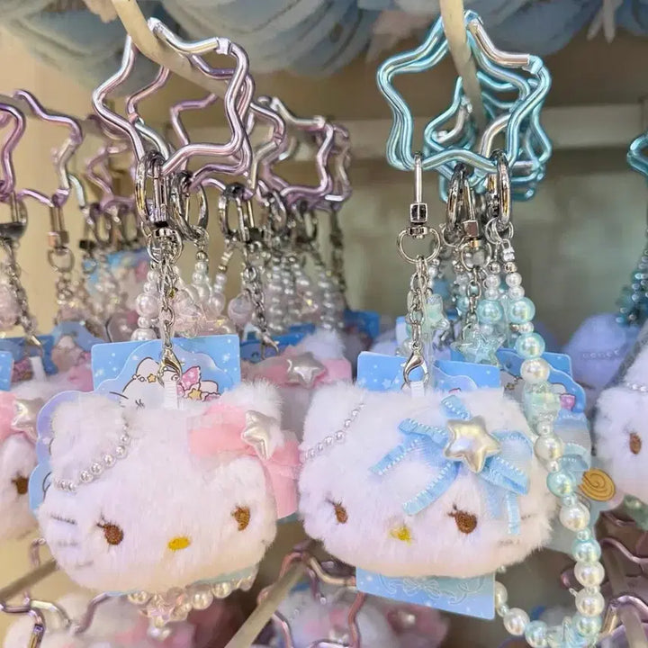 [BUNJANG] Miniso Hello Kitty Star Pearl Ribbon Keychain / MINISO HELLOKITTY러블리스트랩 헬로키티별진주리본키링