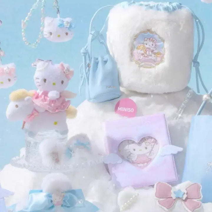 [BUNJANG] Miniso Hello Kitty Star Pearl Ribbon Keychain / MINISO HELLOKITTY러블리스트랩 헬로키티별진주리본키링