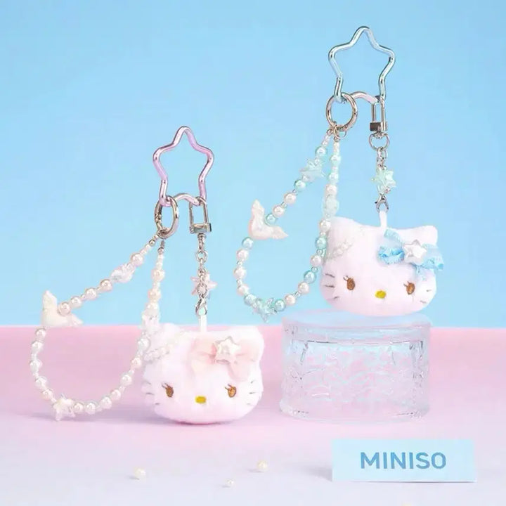 [BUNJANG] Miniso Hello Kitty Star Pearl Ribbon Keychain / MINISO HELLOKITTY러블리스트랩 헬로키티별진주리본키링