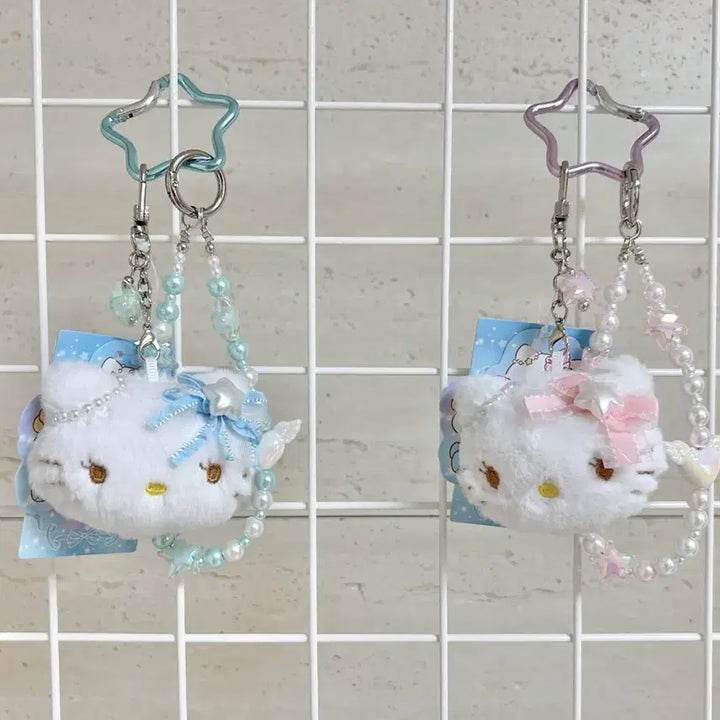 [BUNJANG] Miniso Hello Kitty Star Pearl Ribbon Keychain / MINISO HELLOKITTY러블리스트랩 헬로키티별진주리본키링