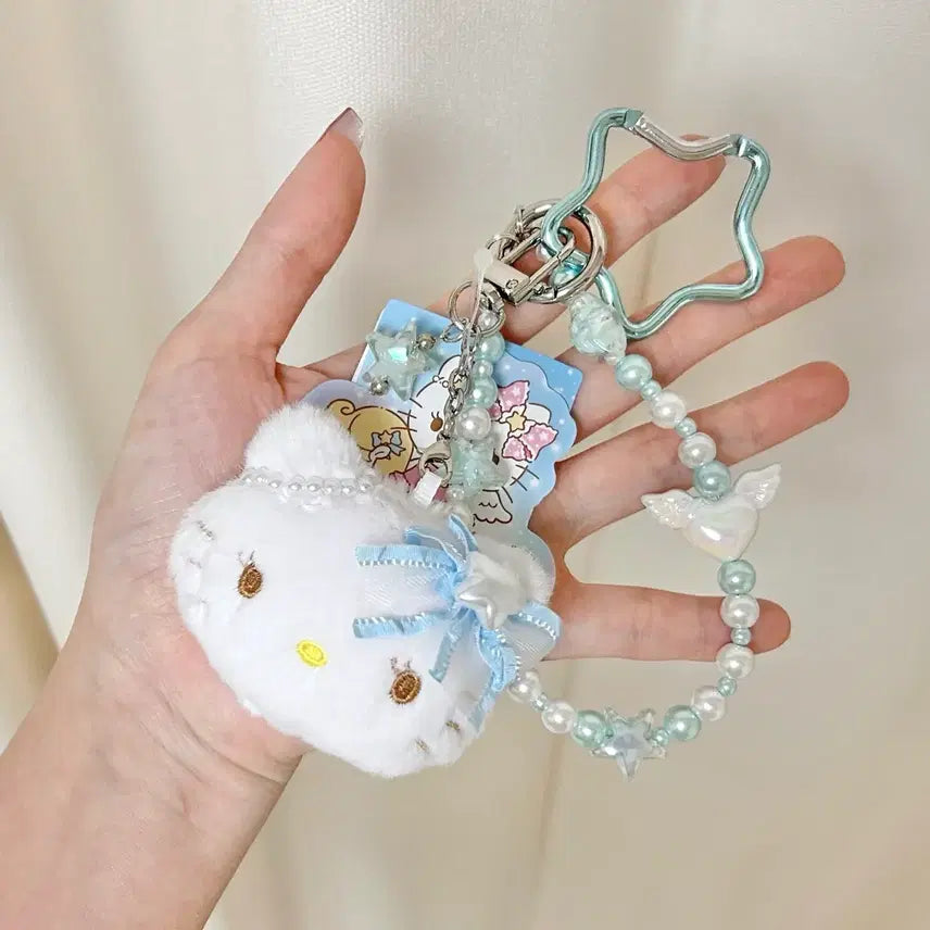 [BUNJANG] Miniso Hello Kitty Star Pearl Ribbon Keychain / MINISO HELLOKITTY러블리스트랩 헬로키티별진주리본키링