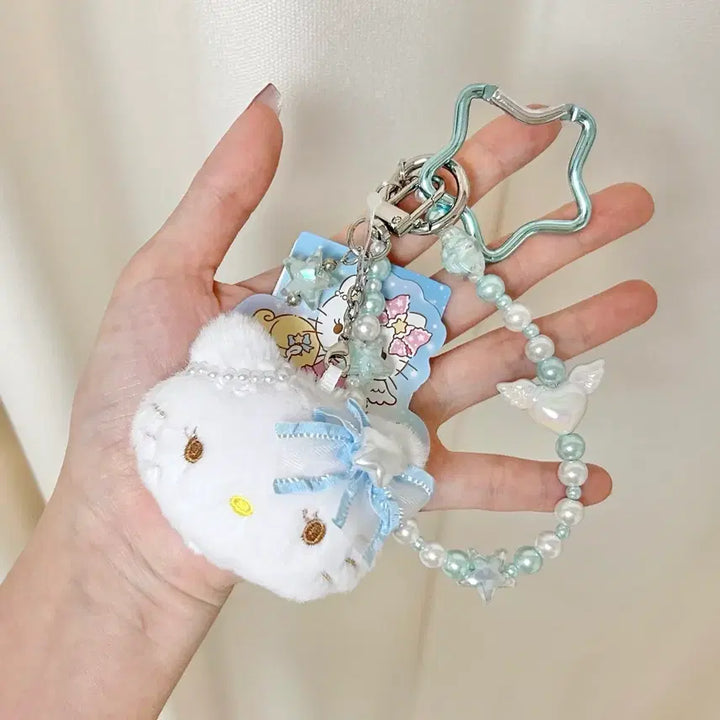 [BUNJANG] Miniso Hello Kitty Star Pearl Ribbon Keychain / MINISO HELLOKITTY러블리스트랩 헬로키티별진주리본키링