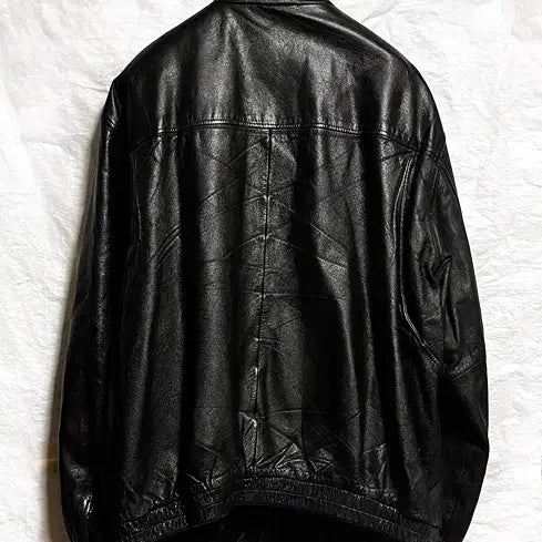 [BUNJANG] Cole Brook L Black Real Vintage Leather Jacket / cole brook L 블랙 리얼 빈티지 가죽자켓