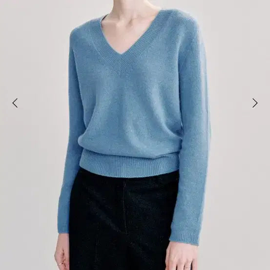 [BUNJANG] SIE Chloe V-Neck Knit - Cobalt Blue Comfort / 시에sie 클로이 울 브이넥 니트.코발트블루.컴포트