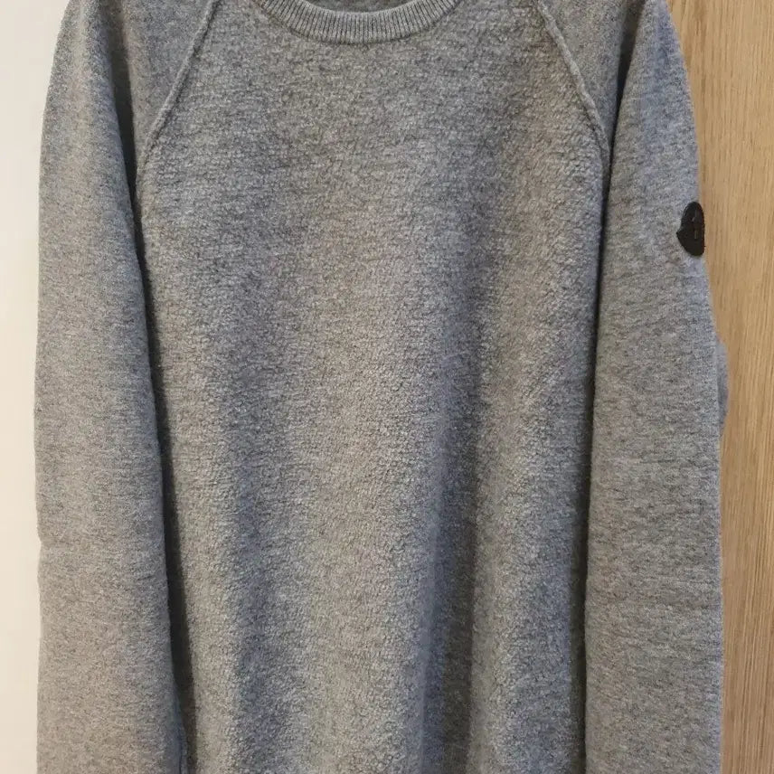 [BUNJANG] Moncler Gray Men's 100% Wool Knit Sweater / 몽클레어 그레이 남성 100% 울 니트 판매합니다!