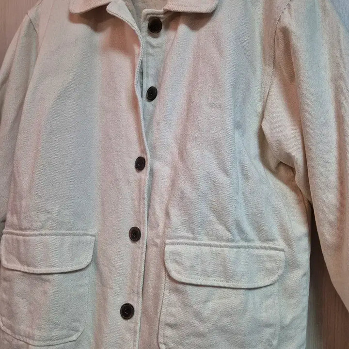 [BUNJANG] ITS MO Ivory Fur Lined Jacket / ITS MO 브랜드의 아이보리색 털 안감 자켓