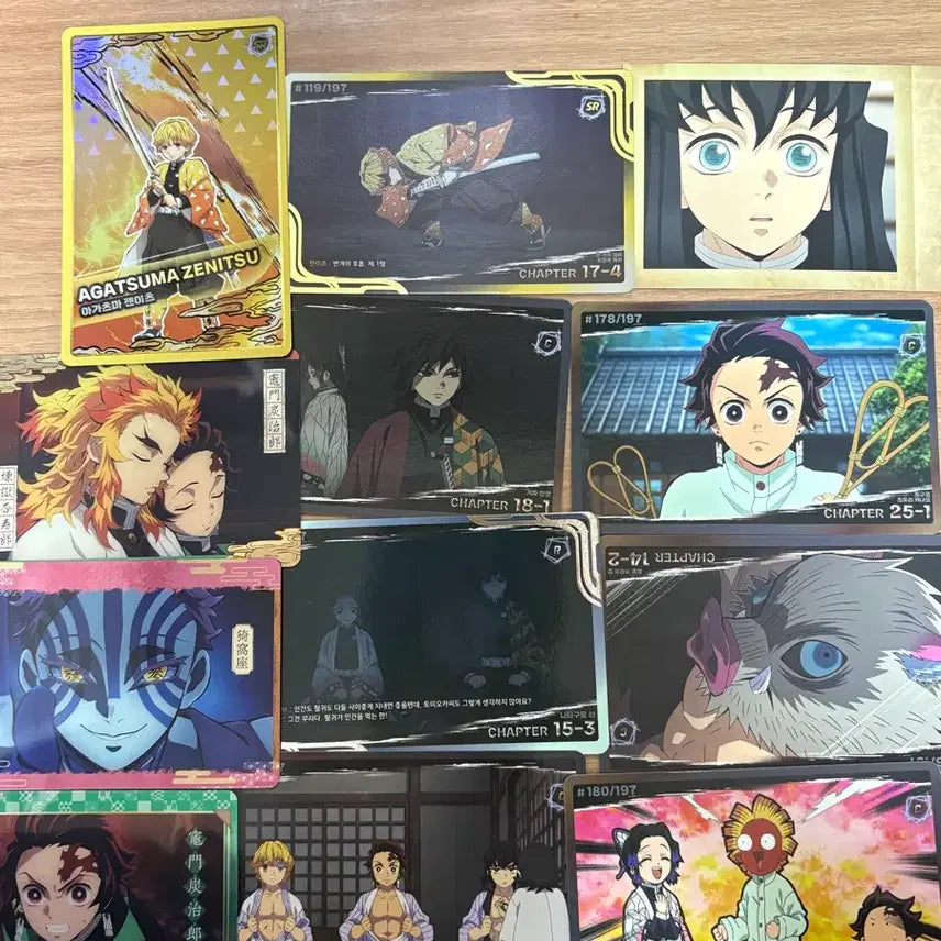[BUNJANG] Demon Slayer Bundle Set Card / 귀멸의칼날 카드 일괄 귀칼 지류 아카자 렌고쿠 무이치로 젠이츠 기유