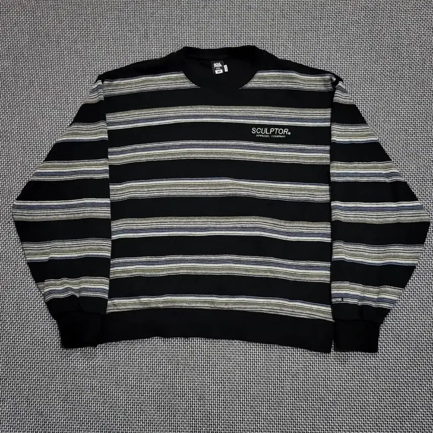 [BUNJANG] Sculptor Striped Sweatshirt (XL) / 스컬프터 스트라이프 맨투맨 (XL)