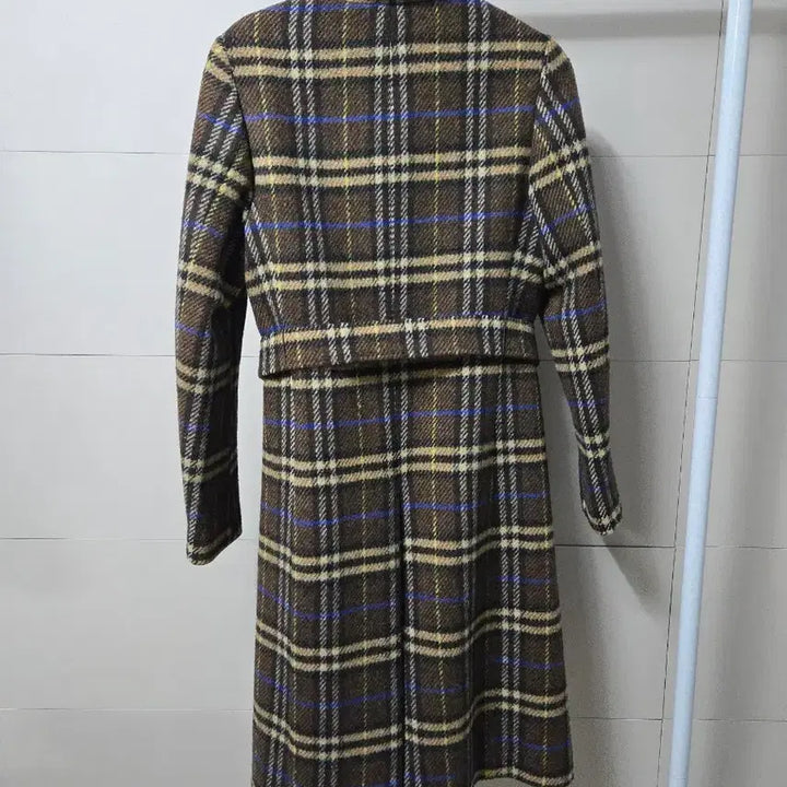 [BUNJANG] Burberry Wool Coat UK8 (55) / 버버리 체크 100% 울코트 UK8 (55)