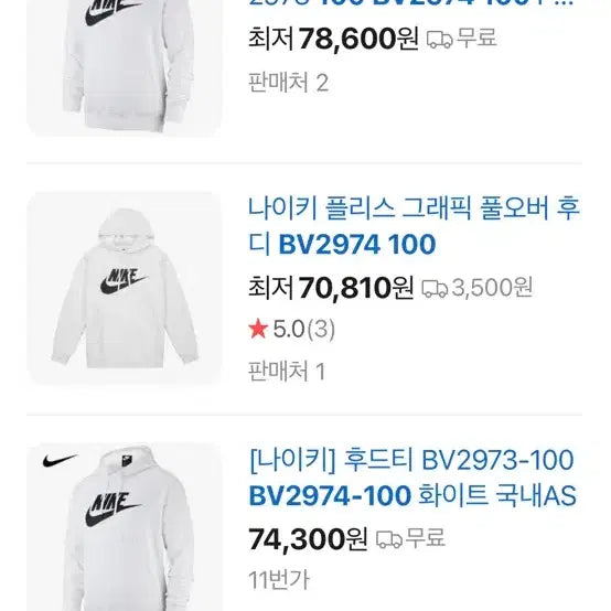 [BUNJANG] Nike Ivory Fleece Hoodie / 나이키 아이보리 후드티(기모)