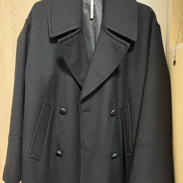 [BUNJANG] NOIR Wool 100% Pea Coat / 노이어 울100 피코트