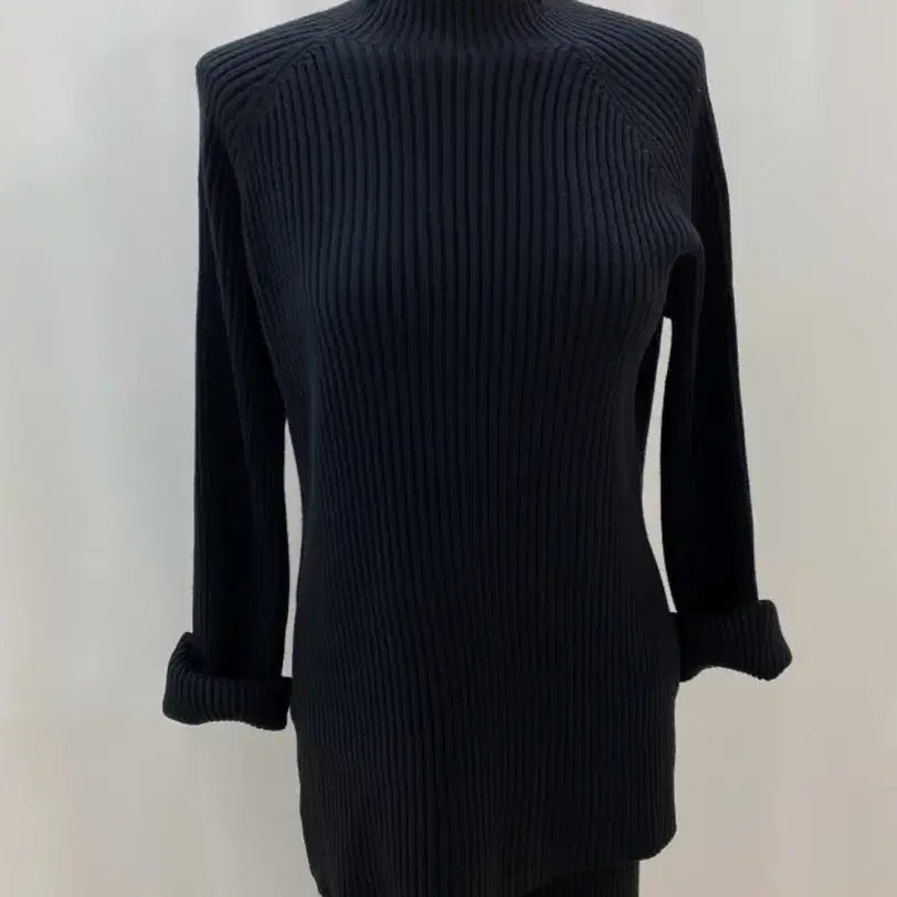 [BUNJANG] Black Knit Set / 반목골지니트세트 블랙 프리사이즈