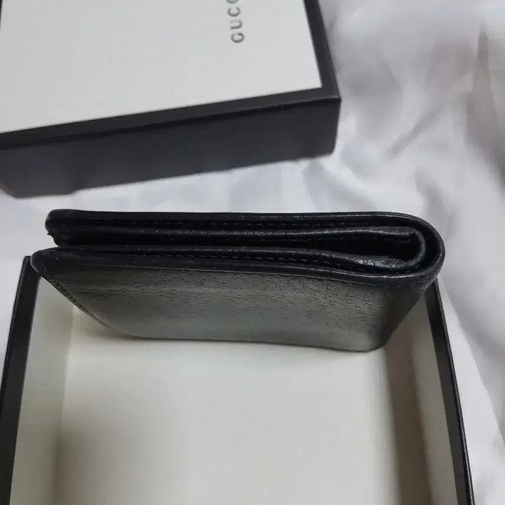 [BUNJANG] Gucci GG Marmont Black Bifold Wallet Full Box / 구찌 GG 마몬트 블랙 반지갑 풀박스