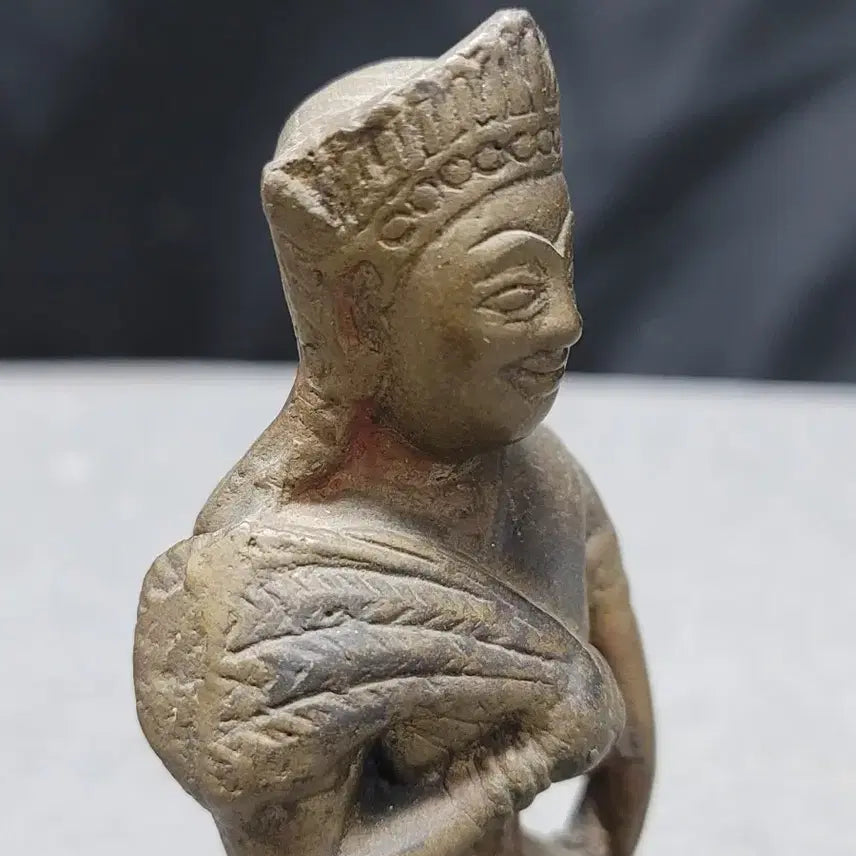 [BUNJANG] Thai Rice Goddess Bronze Seated Buddha Statue / 오래된 불상 쌀의 여신 태국