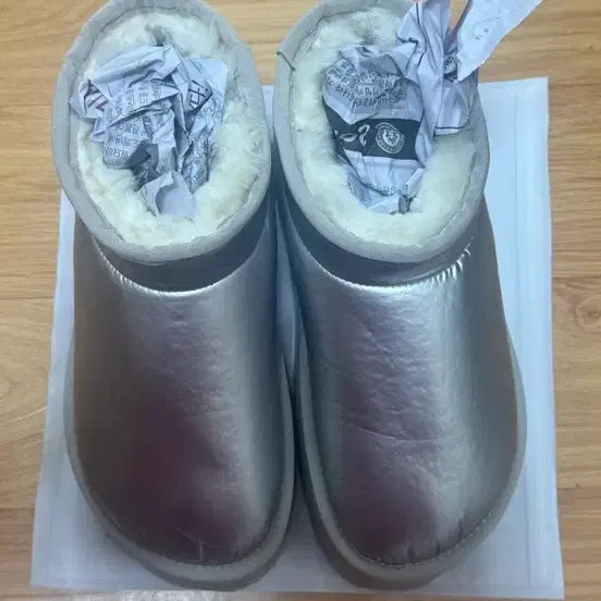 [BUNJANG] Rockfish Cloudy Maxi Padded Short Boots Silver 240 / 락피쉬 클라우디 맥시 패딩 숏 부츠 실버 240