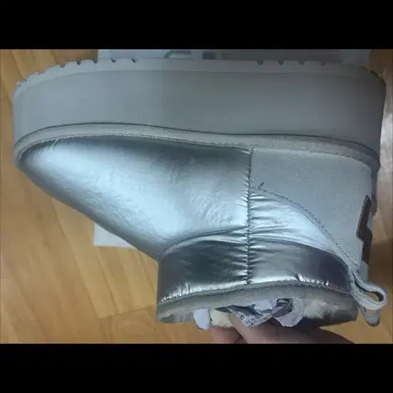 [BUNJANG] Rockfish Cloudy Maxi Padded Short Boots Silver 240 / 락피쉬 클라우디 맥시 패딩 숏 부츠 실버 240