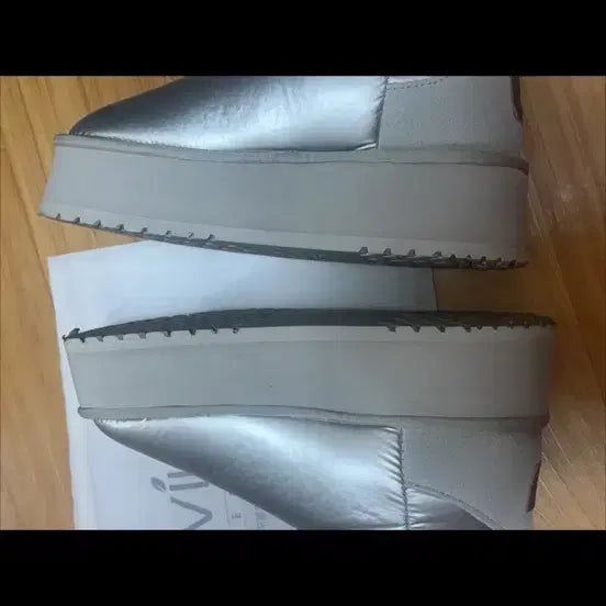 [BUNJANG] Rockfish Cloudy Maxi Padded Short Boots Silver 240 / 락피쉬 클라우디 맥시 패딩 숏 부츠 실버 240