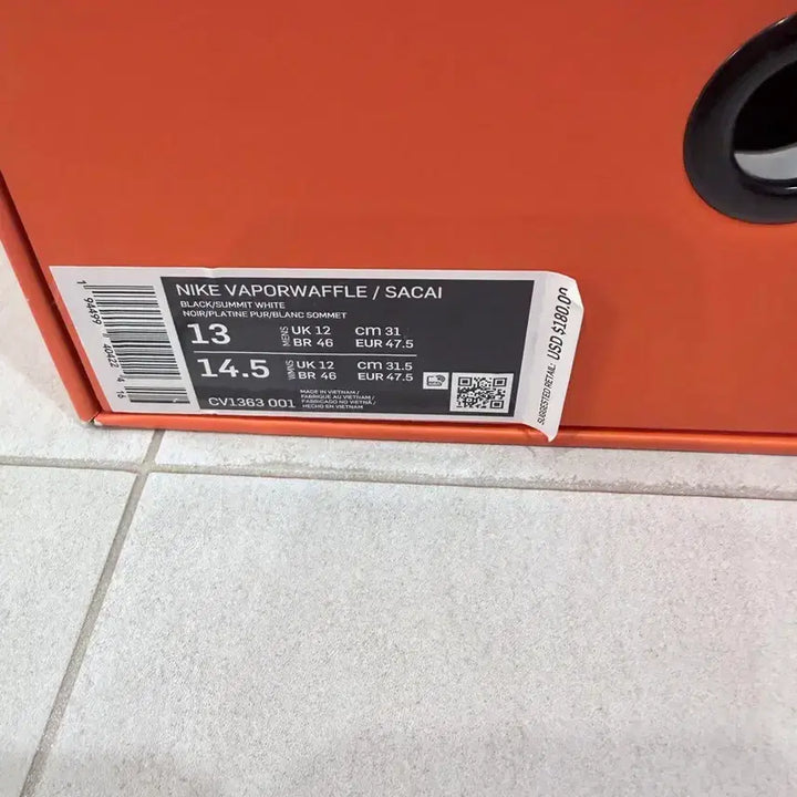 [BUNJANG] Nike Vaporwaffle Sacai Black 310 / 나이키 베이퍼와플 사카이 블랙 310 판매합니다