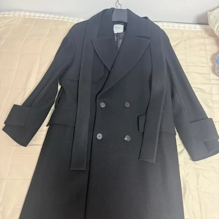 [BUNJANG] BELLE OVERSIZE Wool Coat Black (Size S) / 벨리에 오버사이즈 울 코트 블랙s