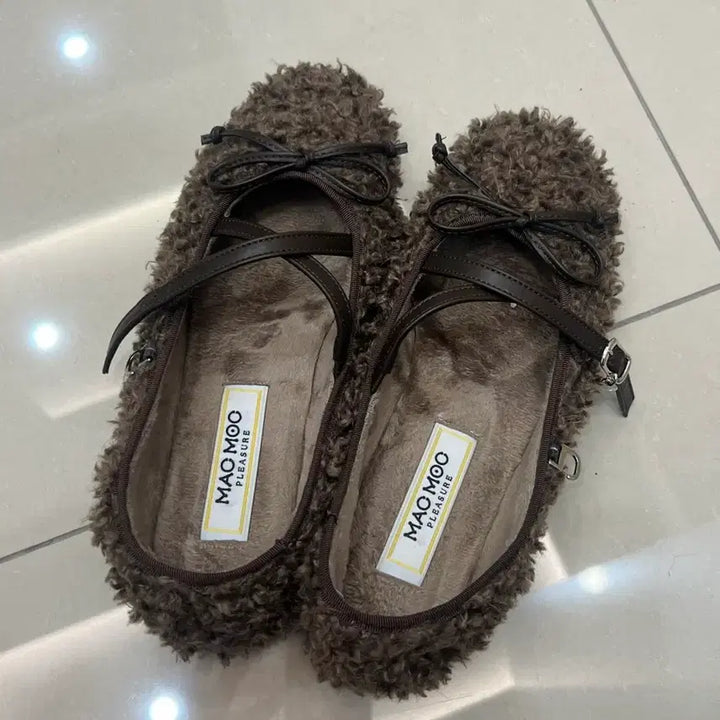 [BUNJANG] Mark Mork Puffy Heart Mary Jane Flat 245 / 마크모크 빠글 하트 장식 메리제인 퍼 플랫 245