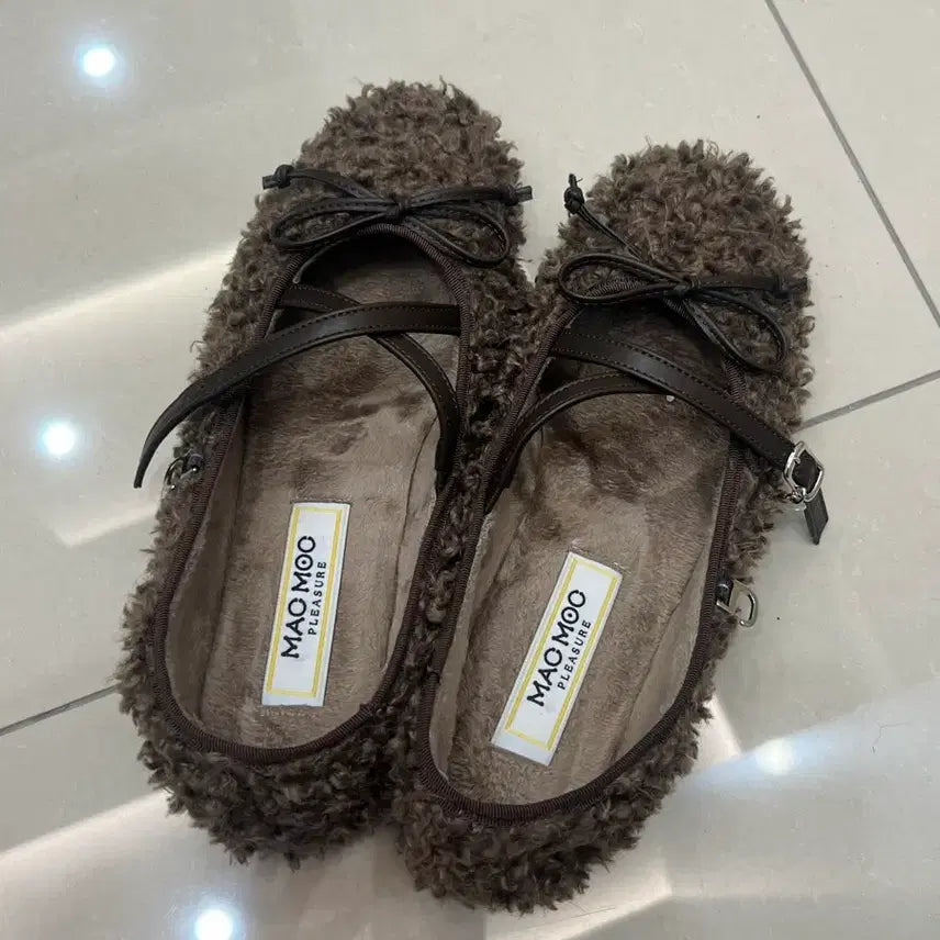 [BUNJANG] Mark Mork Puffy Heart Mary Jane Flat 245 / 마크모크 빠글 하트 장식 메리제인 퍼 플랫 245