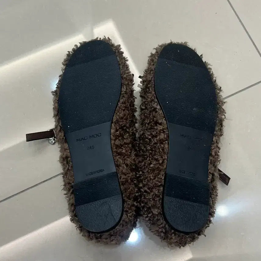 [BUNJANG] Mark Mork Puffy Heart Mary Jane Flat 245 / 마크모크 빠글 하트 장식 메리제인 퍼 플랫 245