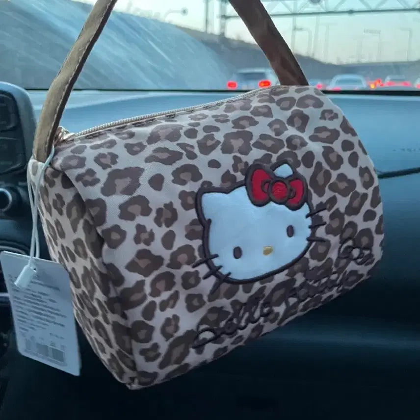 [BUNJANG] Sanrio Hello Kitty Leopard Mini Tote Bag / 새상품) 산리오 헬로키티 레오파드 미니 토트백