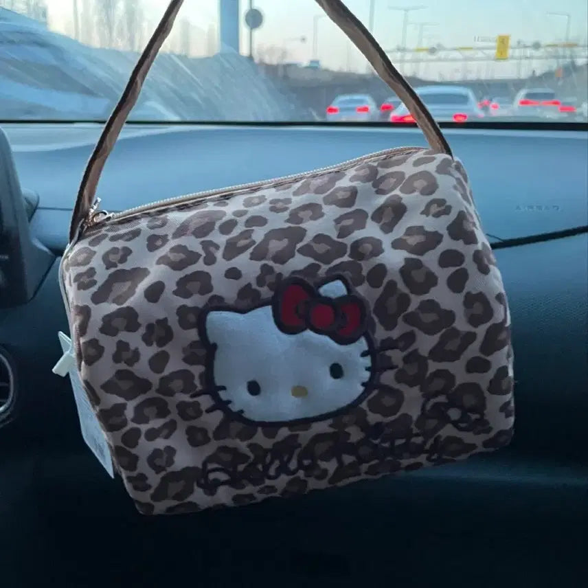 [BUNJANG] Sanrio Hello Kitty Leopard Mini Tote Bag / 새상품) 산리오 헬로키티 레오파드 미니 토트백